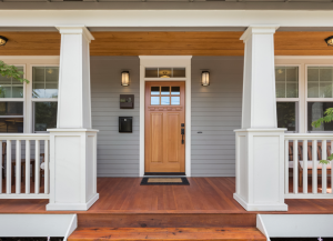 New front door locks at a house in Batavia, Illinois