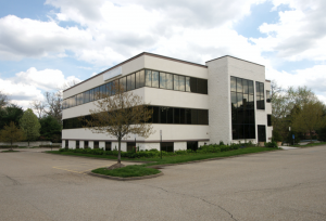 Commercial locks at a business property in Geneva, Illinois