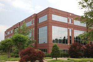 Commercial locksmith at an office building in Elgin, Illinois